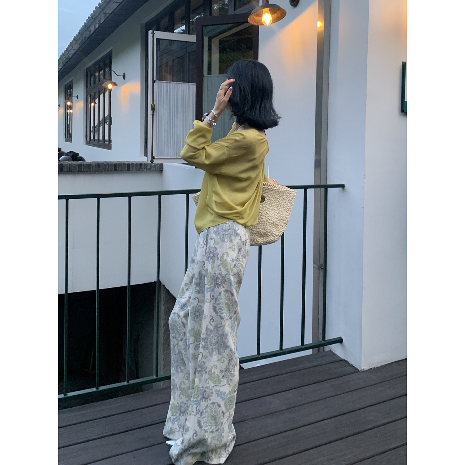 TheLOE100人丝微透蕾丝衫衬衫女夏季短款设计感小衫小众上衣薄款