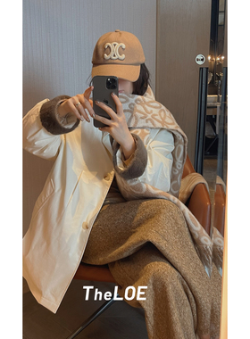 骆衣衣TheLOE/90白鹅绒精梳棉百搭温暖防风青根貂羽绒外套