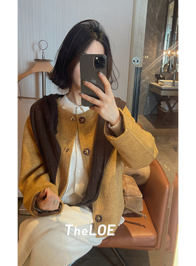 骆衣衣TheLOE/90鸭绒羊毛圆领百搭简约减龄羽绒服