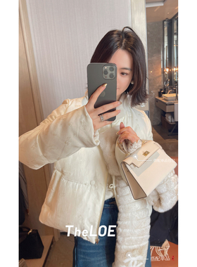 骆衣衣TheLOE/[蝶恋花人丝水貂三星可溯源大白鹅]90鹅绒服