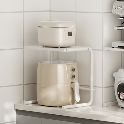 小家电分层收纳架可伸缩厨房置物