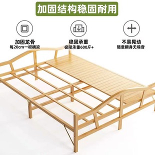 定制竹床折叠床双人单人午休床板床出租屋硬板床简易床家用凉床免