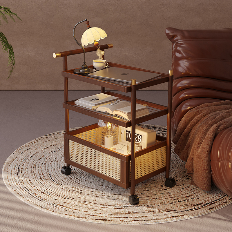 沙发边几可移动客厅侧边柜床头置物架茶几小桌子多功能零食推车柜