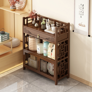 角柜落地转角置物架靠边窄柜多功能收纳架书架客厅靠墙简易沙发柜