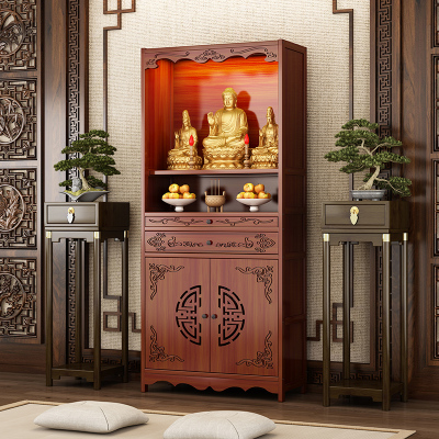 新中式佛龛立柜佛龛供桌家用神台财神供台神台佛柜观音佛像供座台