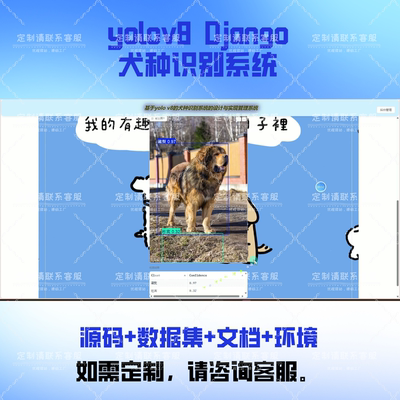 YOLOV8的犬种识别可定制图像处理