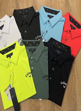 高尔夫男士短袖T恤简洁大方弹力平纹爽滑速干球衣