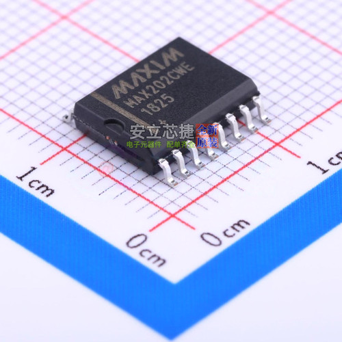 RS232芯片 MAX202CWE+T SOIC-16 MAXIM(美信) 电子元器件全新原装