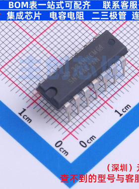 反相器 SN74AC14N PDIP-14 TI/德州 电子元器件配单全新原装