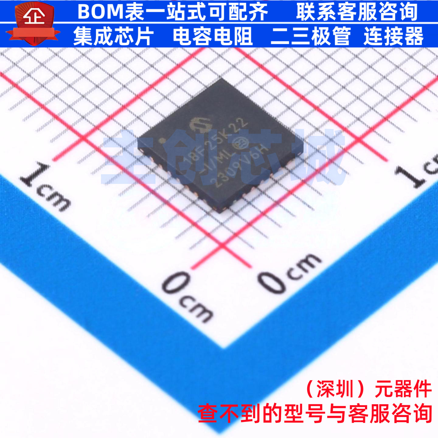 单片机(MCU/MPU/SOC) PIC18F25K22-I/ML QFN-28 MICROCHIP(微芯)