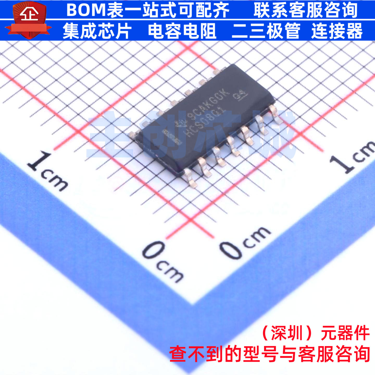 逻辑门 SN74HCS08QDRQ1 SOIC-14 TI/德州 电子元器件配单全新原装
