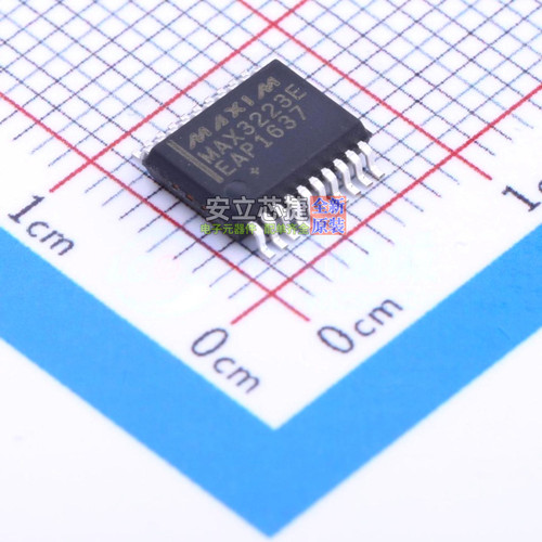 RS232芯片 MAX3223EEAP+T SSOP-20 MAXIM(美信) 电子元件全新原装
