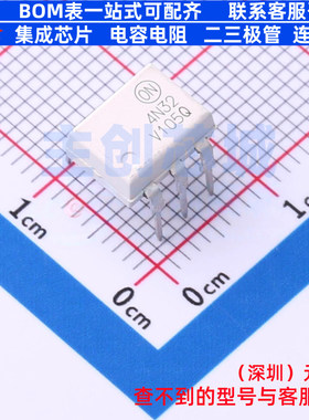 晶体管输出光耦 4N32VM DIP-6 onsemi(安森美) 电子元件全新原装