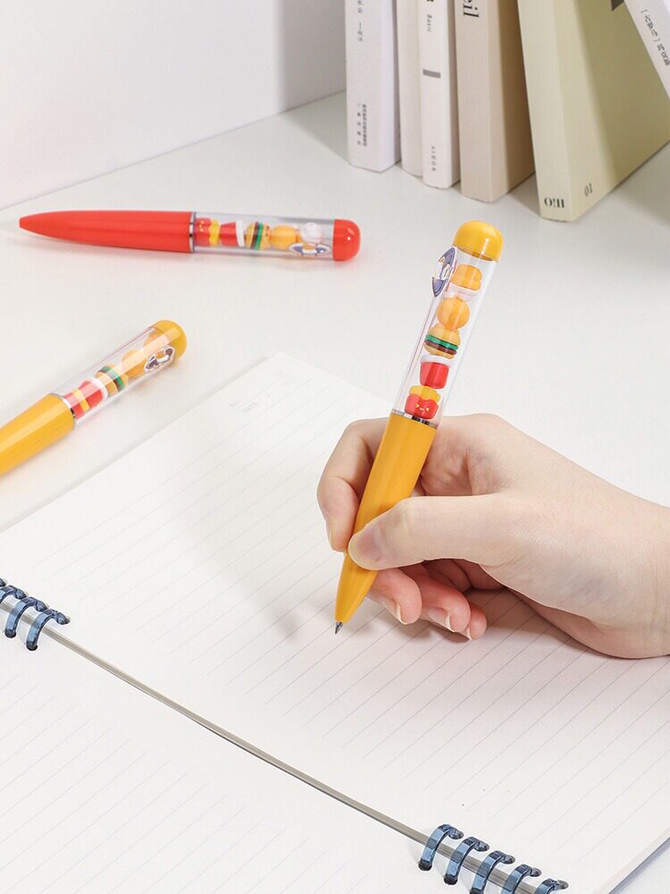 KEQI 크리에이티브 팻 하우스 패키지 JENGA 젤 펜 기능 멋진 속건성 학생 브러시 질문 펜 서명 펜 검정