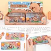 卡皮巴拉水中套圈圈游戏机减压套圈水机高颜值儿童益智怀旧小玩具