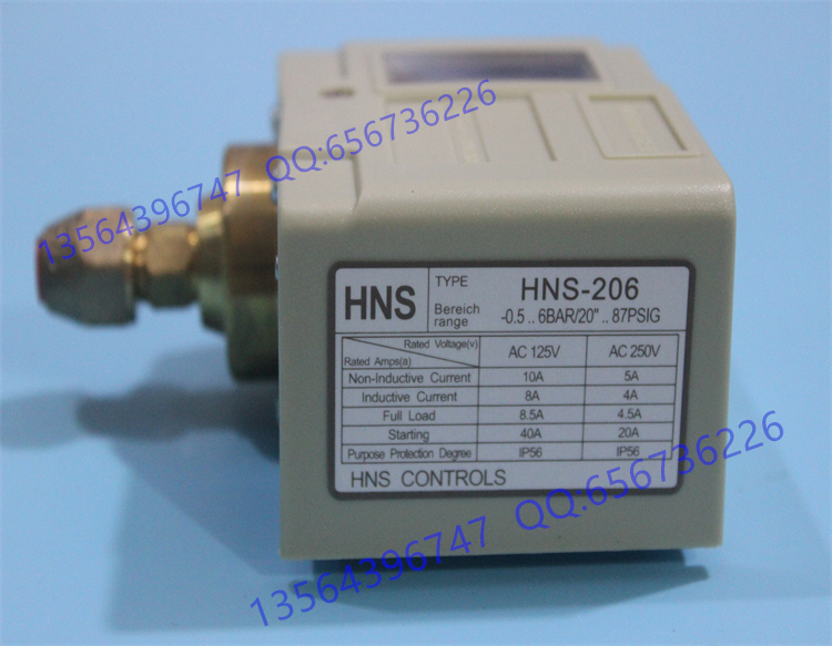 HNS汉森HNS-206压力开关HNS-206压力控制器HNS206压力变送器
