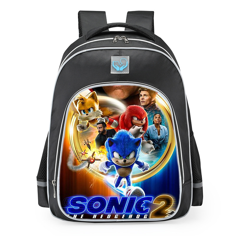 索尼克  sonic 背包反光条学生双肩包音爆卡通大容量减负书包