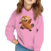 休闲儿童帽衫 河狸变身计划印花潮流连帽卫衣中性款 春秋薄款