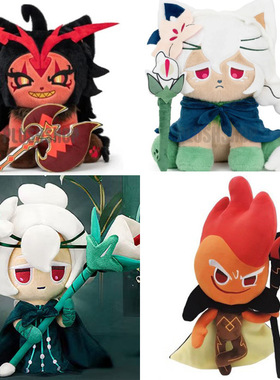 新品曲奇快跑的 cookie run kingdom 白百合喵毛绒玩具 公
