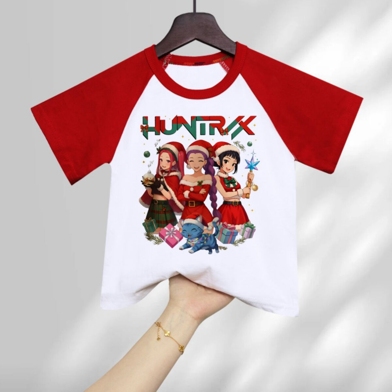 Kpop圣诞儿童纯棉T恤1