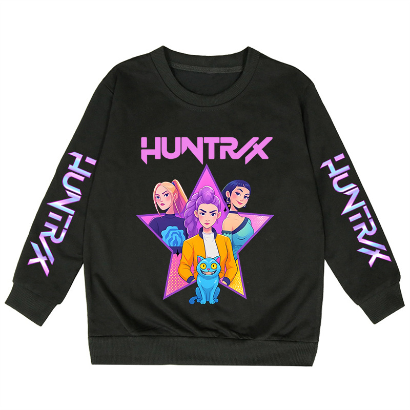 KPop动漫印花儿童卫衣