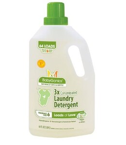 美国BabyGanics甘尼克宝贝纯天然3倍浓缩宝宝洗衣液无香1.89L