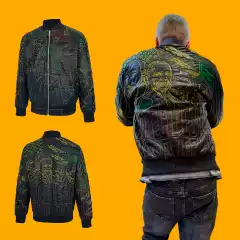 Correct Version of Who Decide War American-Style Full Embroidery Heavy-Duty Jacket Men's Trendy Baseball Uniform Cotton Coat