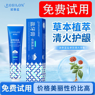 波斯蓝盐卓效清火牙膏 美白牙膏 清新口气改善牙龈去口臭上火专用
