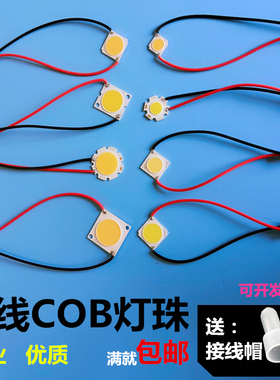 带线COB灯珠芯片灯片面光源轨道灯射灯LED灯芯JY1919LM003贴片35W