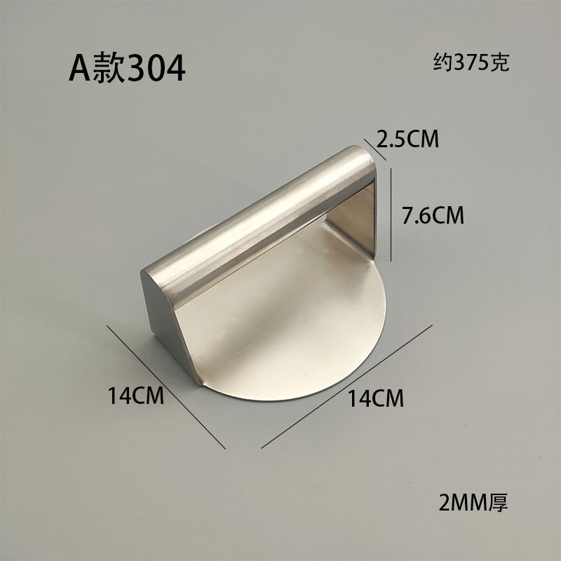 304不锈钢圆形压肉器木柄