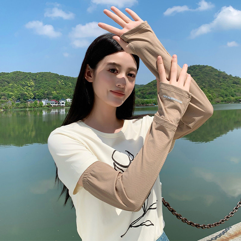 锦纶冰丝防晒袖套女夏季