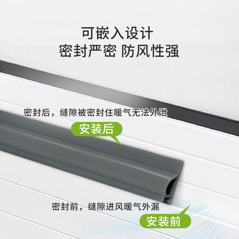 门窗密封条防盗门双孔隔图片