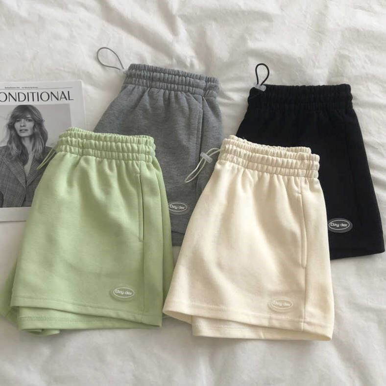 夏季纯棉运动短裤男女童百搭宽松阔腿裤中大童洋气休闲裤子