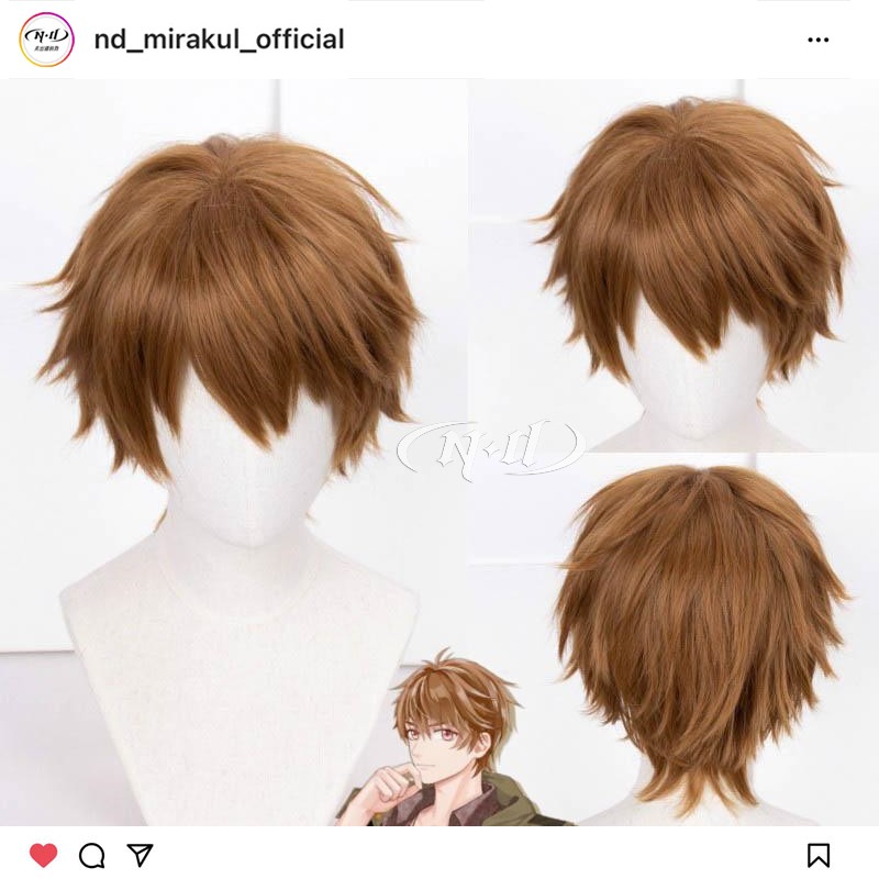 ND家】 夏彦 未定事件簿 cos假发 吴邪 金棕反翘短发