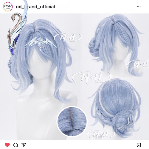 ND家】奥黛塔 原神 一体扎发 Odette 角色造型款cos假发