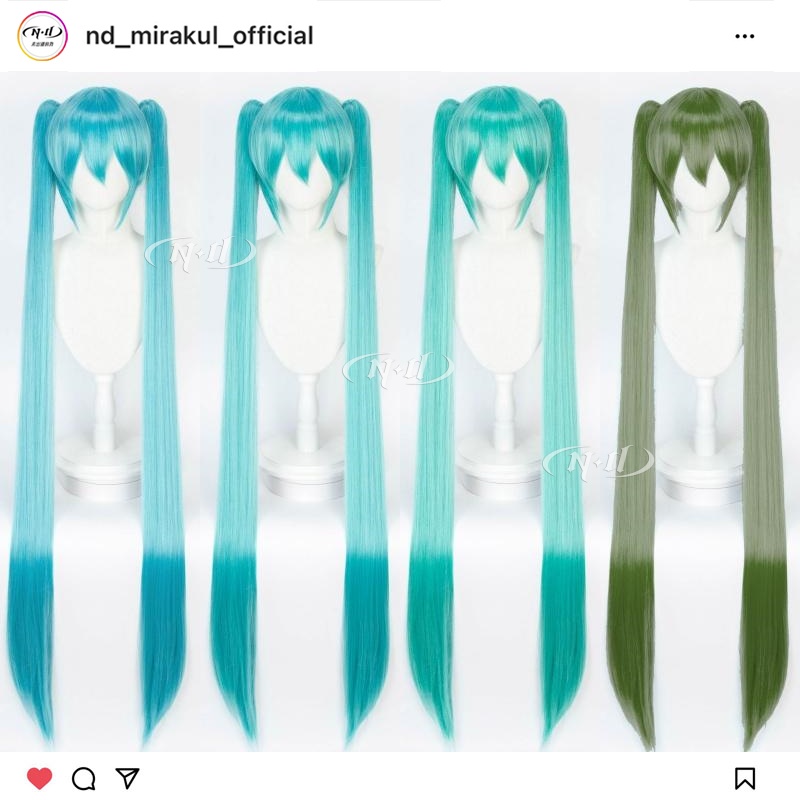 无需修剪！ND家】初音未来 miku公式 Vocaloid 千本樱 V家cos假发