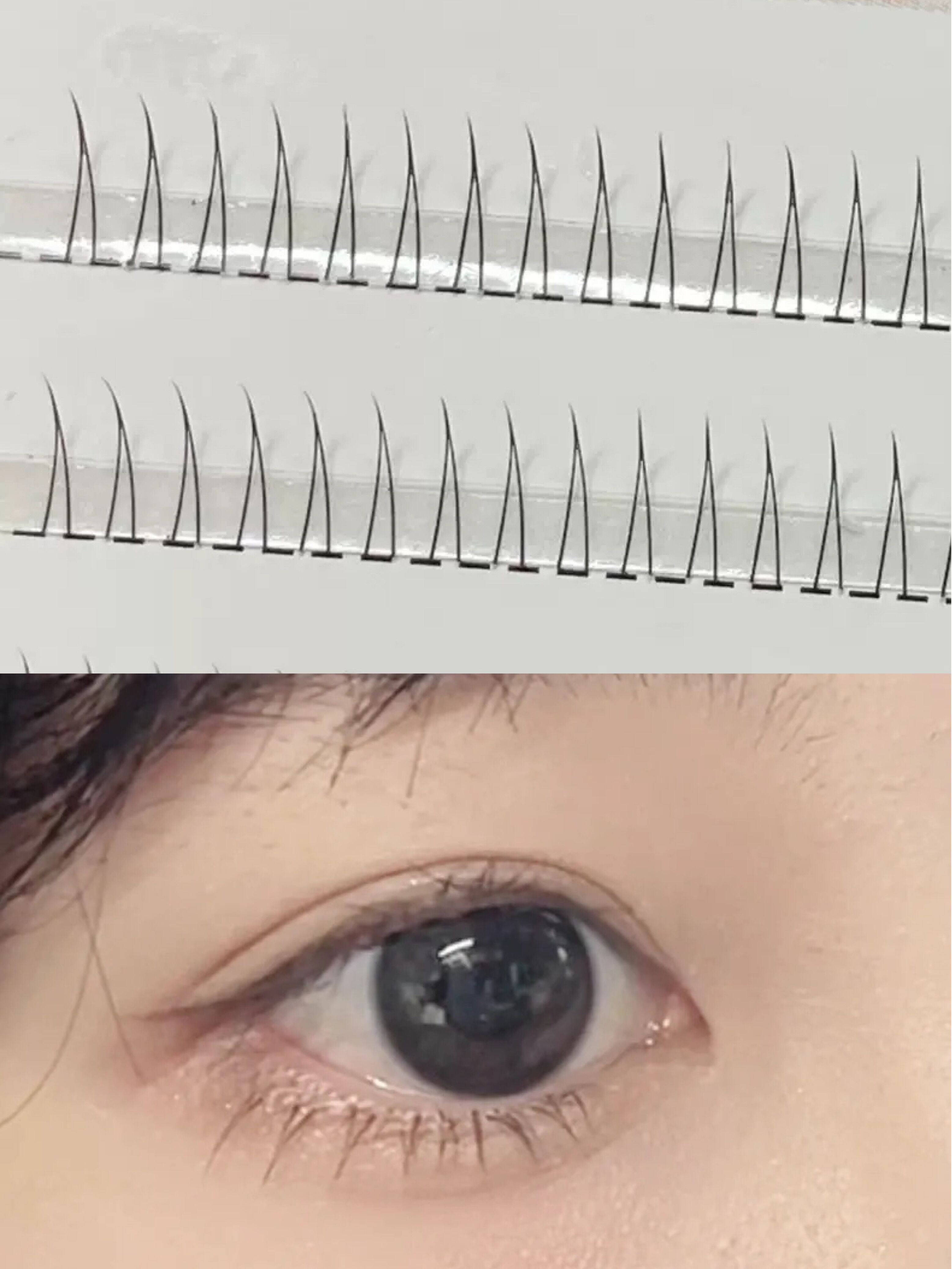 太自然了吧单簇分段A型下睫毛