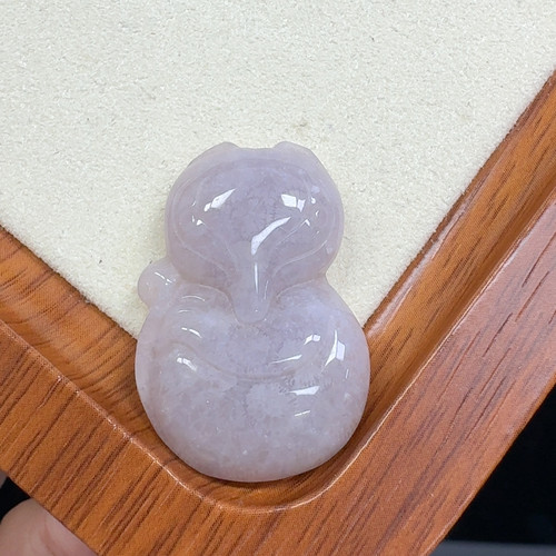 香芋紫冰雏菊花 小狐狸吊坠