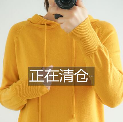 连帽卫衣女春秋薄款学生2020新款冬宽松韩版毛衣ins仙女针织衫 潮