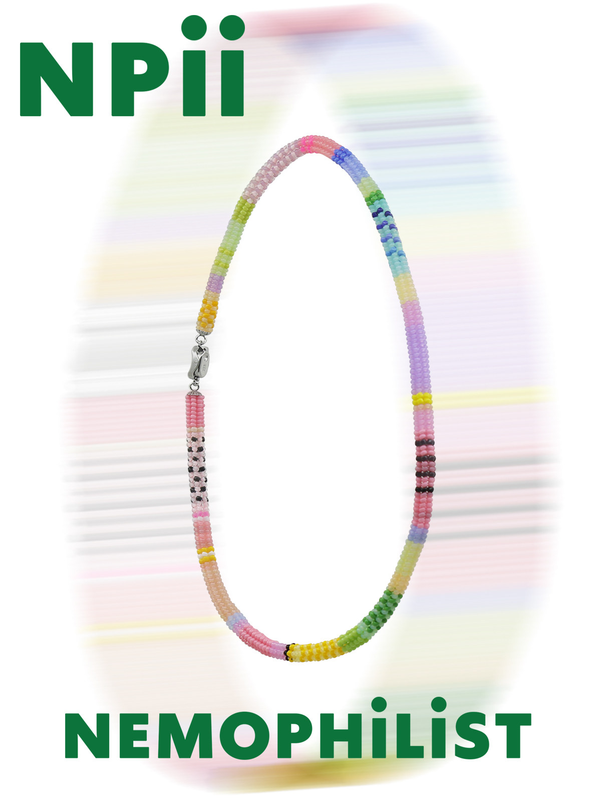 NPii多巴胺y2k夏日彩虹简约串珠ins风手工编织粉色系拼接开口项链,饰品/流行首饰/时尚饰品新,项链,淘宝优惠券,粉丝福利购,淘宝优惠卷