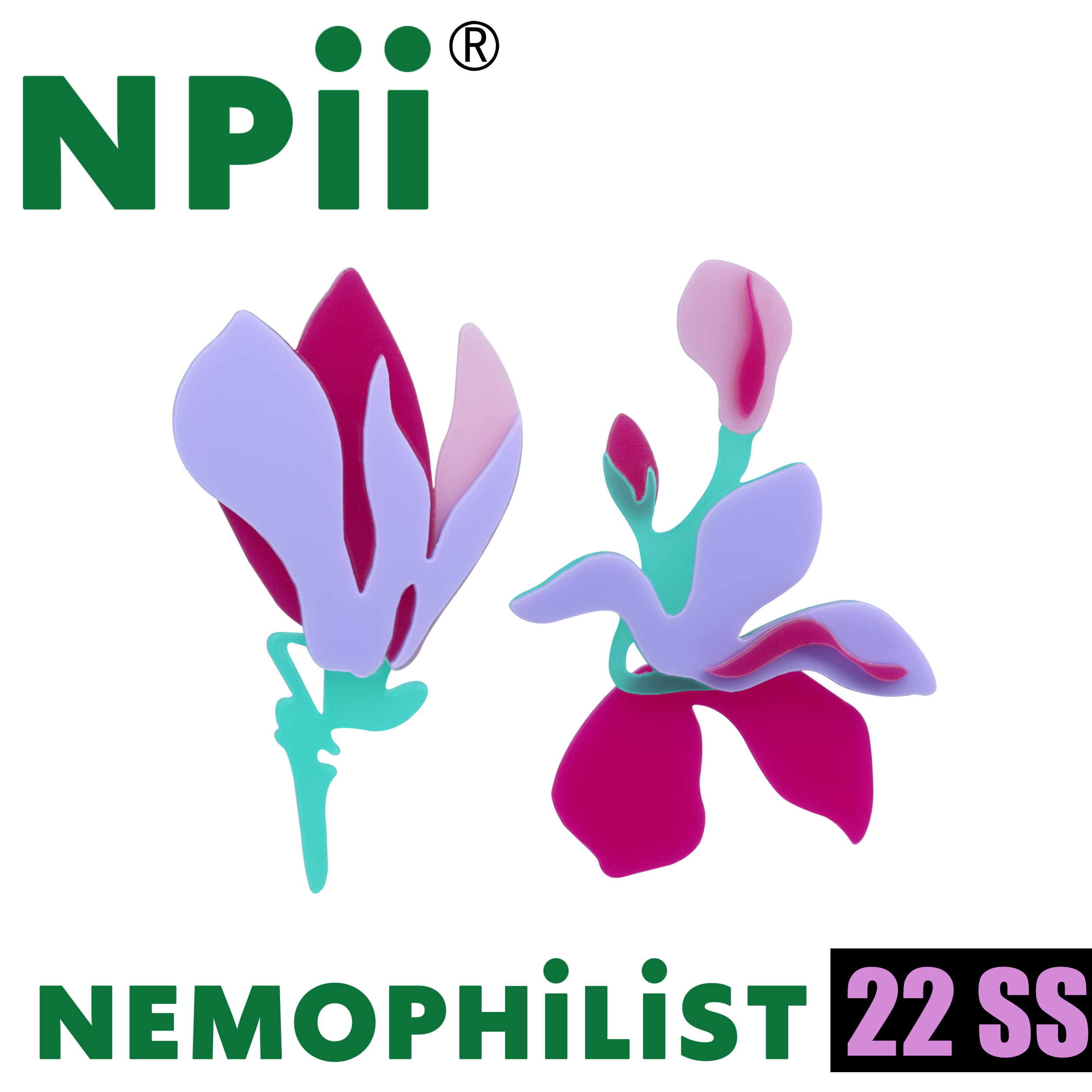 NPII耳钉原创设计亚克力