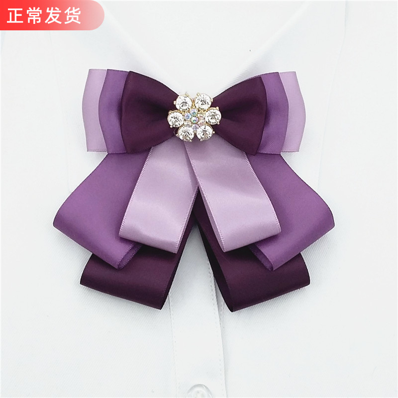 韩版三色领花正装女领带头花领结商务银行酒店工作制服领饰包邮