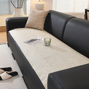 四季通用棉麻日式系防滑机洗定制订做榻榻米客厅阳台皮布艺沙发垫