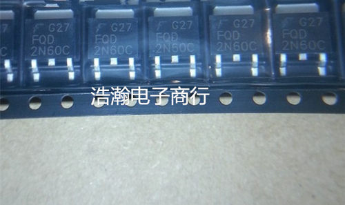 全新FQD2N60C   贴片TO-252  2N60 MOS场效应管  2A 600V