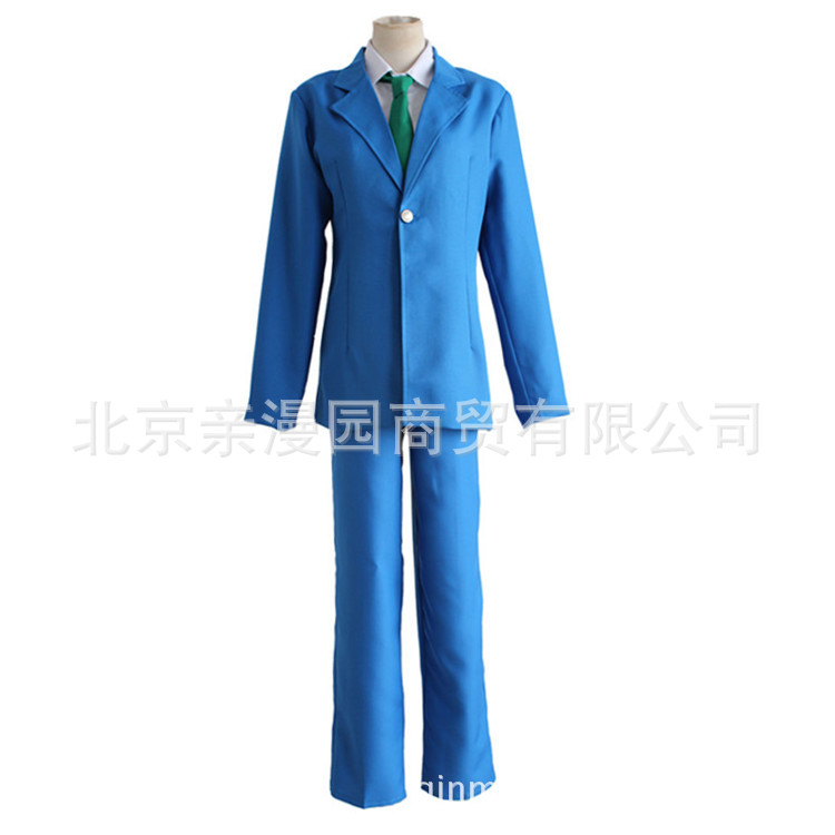 cosplay高校蓝色领带制服