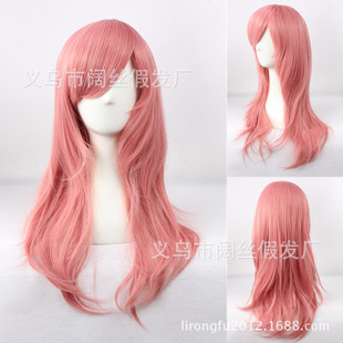 假发cosplay假毛荒川爆笑团 家庭教师 碧洋琪 粉红色粉色收脸长发