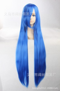 假发cosplay假毛圣斗士星矢 雅典娜 莉卡 泰露 蓝色 长发长直发发