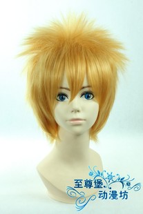 假发cosplay假毛死神BLEACH黑崎一护 红棕色冲天大反翘高温丝短发