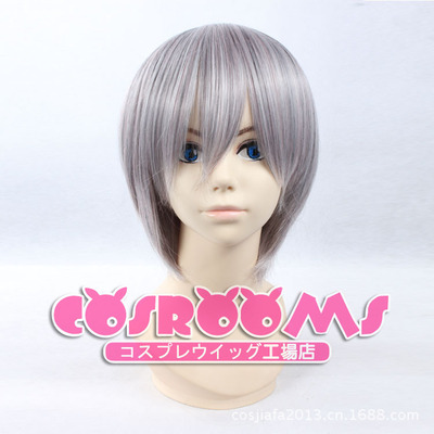 俄罗斯死神银灰色短发假毛