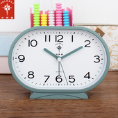 北极星钟表台式 桌摆座钟轻奢客厅闹钟时学生时钟大字老人钟表正品